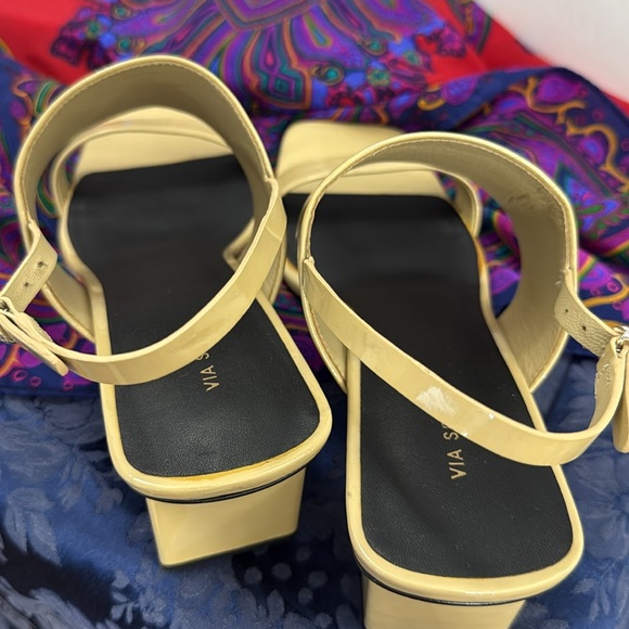 Via Spiga Forte Floating Illusion Block Heel Sandal Italy 8.5 - Picture 4 of 12